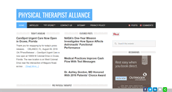 Desktop Screenshot of physicaltherapistalliance.com